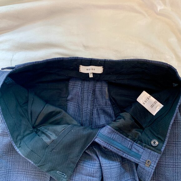 REISS 3-PIECE CHECK SUIT - Picture 4 of 10